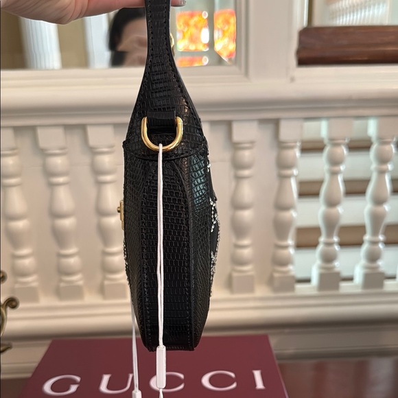 SOLD LIMITED LIZARD GUCCI CRYSTAL GG JACKIE 1961 - Picture 7 of 16
